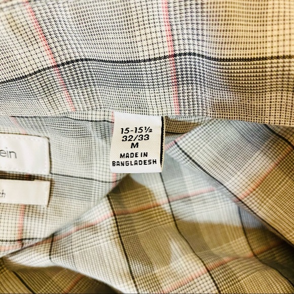 Calvin Klein Mens Medium Button Down Shirt - Picture 7 of 11